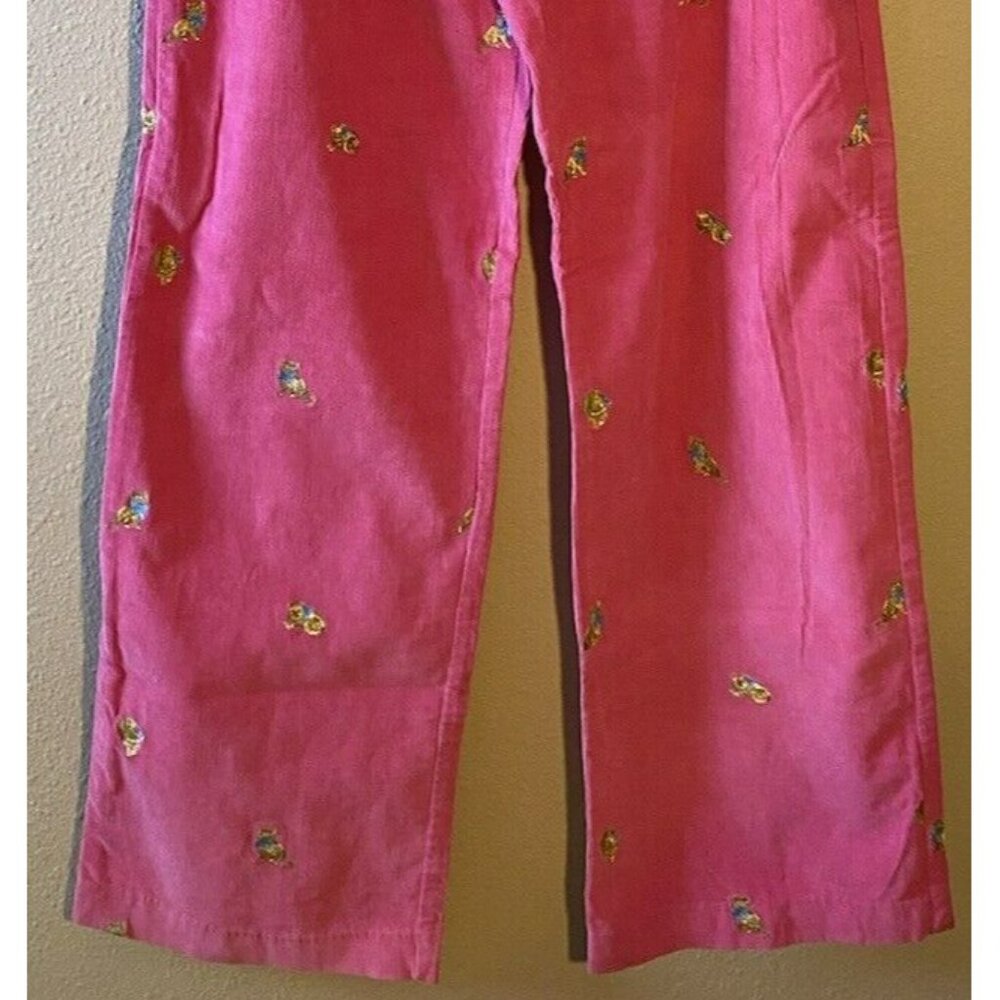 COPY - Vintage 90s J.G. Hook Corduroy Pants Size 10 Pink Embroidered Cat High R… - Picture 3 of 9
